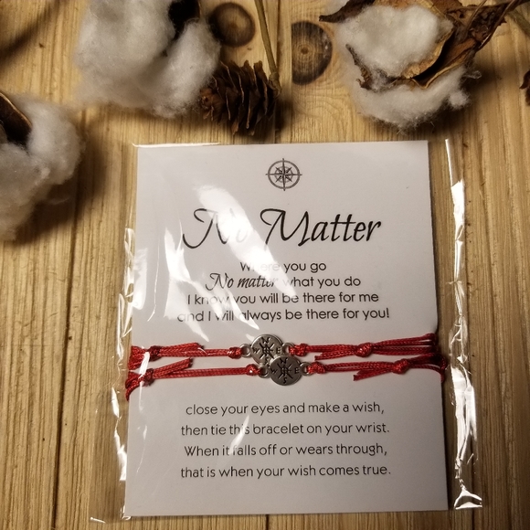 ⏱⏱Nice No Matter compass bracelets in RED⏱⏱ - Picture 4 of 13